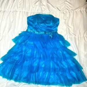 Blue Dress - Prom Formal Quinceañera